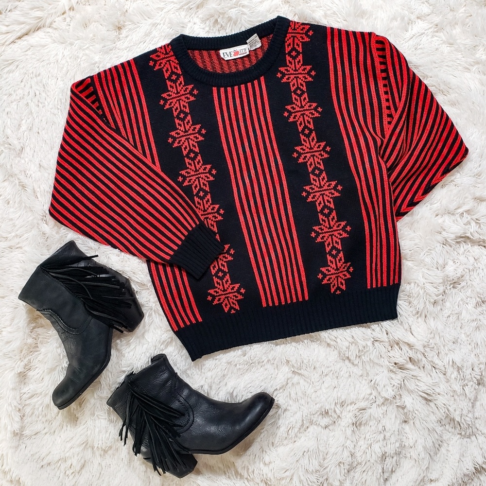 💥CLOSING SALE💥 VINTAGE Chunky Red Sweater